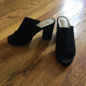 Black Work Mules